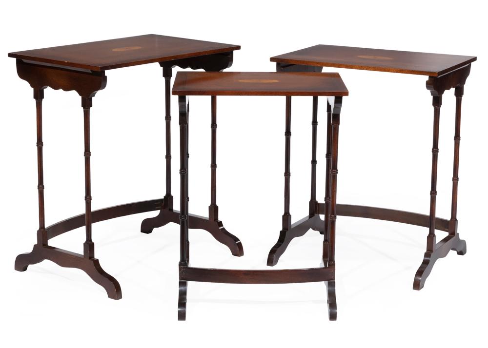 EDWARDIAN-STYLE INLAID WALNUT