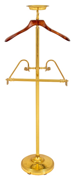 EDWARDIAN STYLE MENS' BRASS VALET