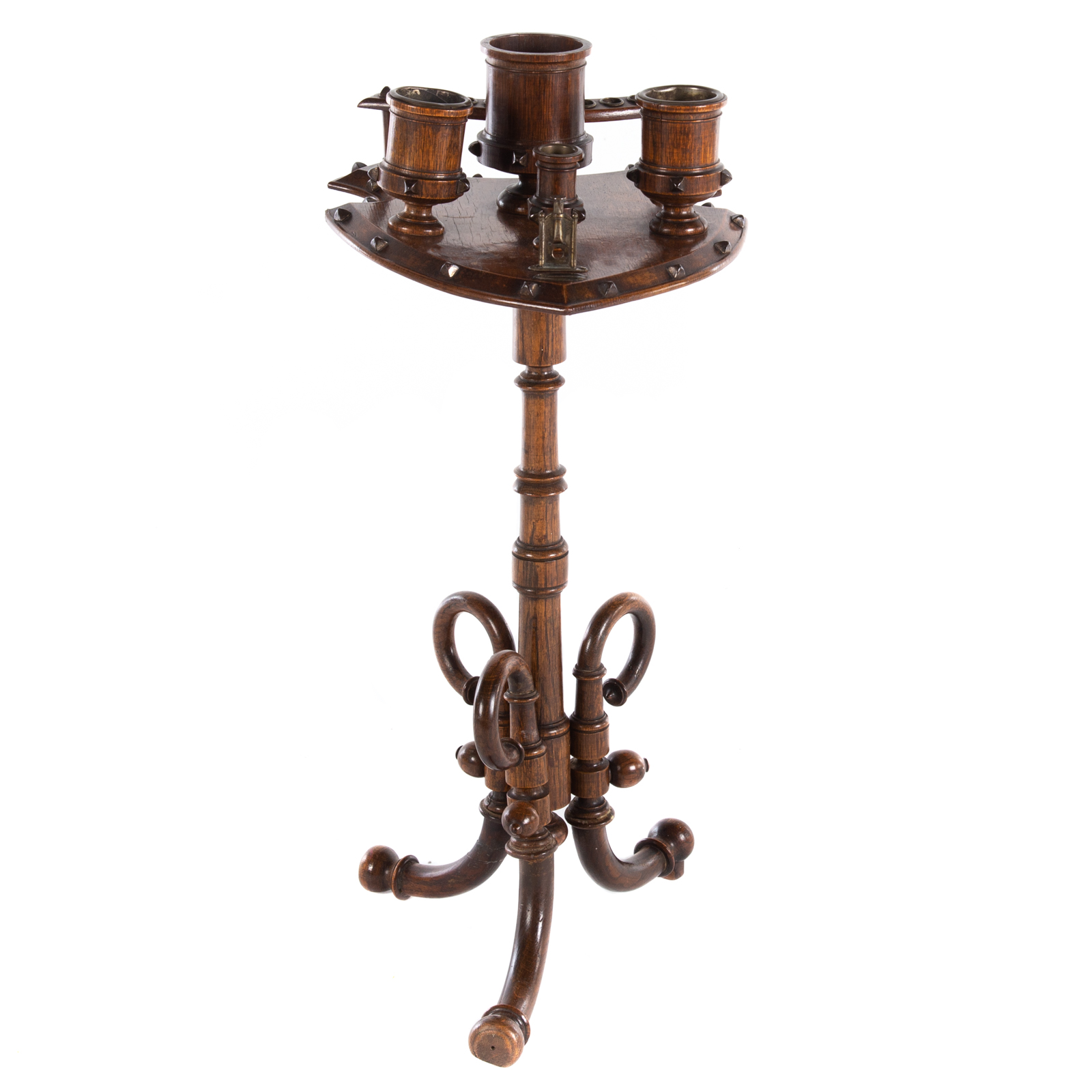 EDWARDIAN WOOD SMOKING STAND