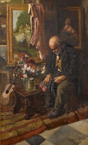 EDWARDO SCOGNAMIGLIO GENRE PAINTING