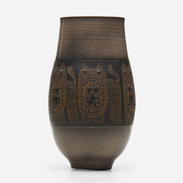 Edwin and Mary Scheier. Early vase.