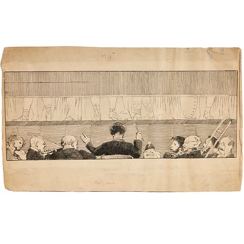 EDWIN BLASHFIELD, PEN AND INK