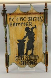 EDWIN GEROULD BLACKSMITH SIGN