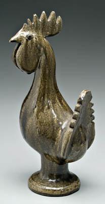 Edwin Meaders stoneware rooster