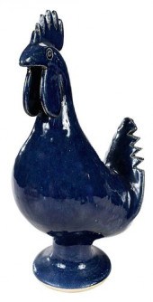 EDWIN MEADERS STONEWARE ROOSTE