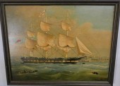 EDWIN PEGRUM SHIP PAINTINGOld