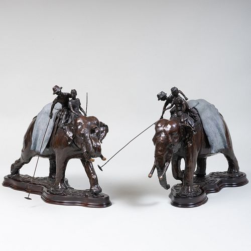 EDWINA EMERY: TWO ELEPHANTS WITH