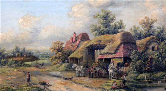 Edwina Lara (19th C.) oil on canvas
