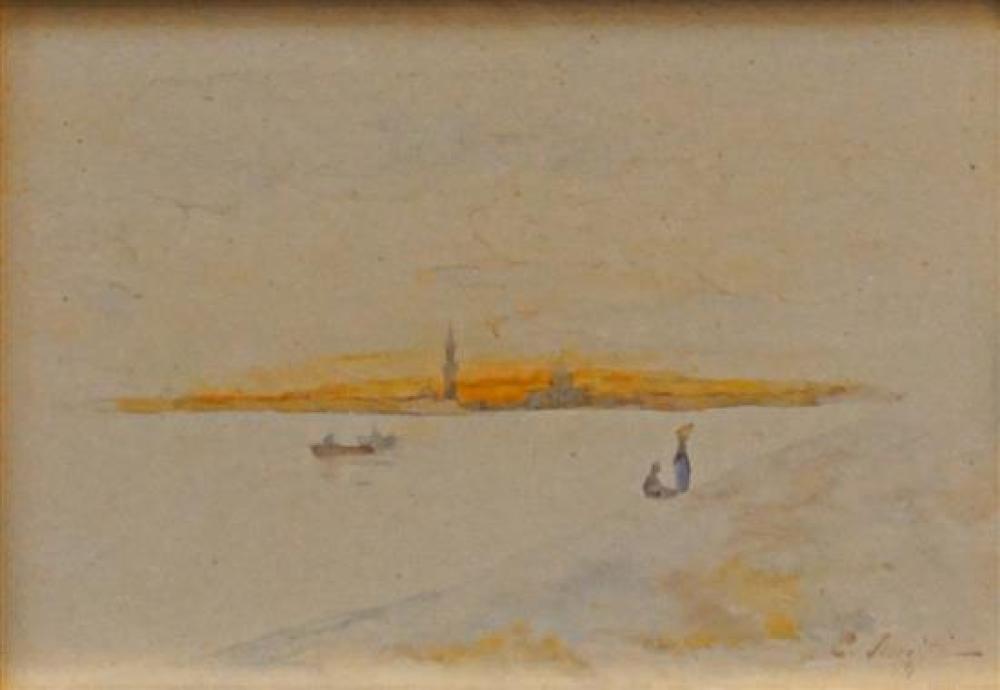 EE. Schiffin(?), View From Lake,