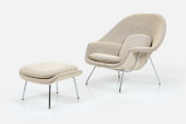 EERO SAARINEN, 'WOMB' CHAIR +