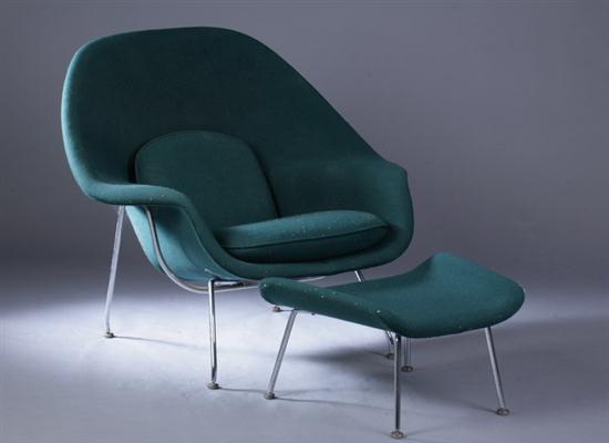 EERO SAARINEN WOMB CHAIR WITH