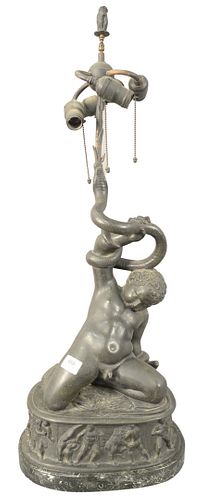 E.F. CALDWELL FIGURAL BRONZE,