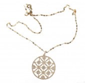 EFFY 14K AND DIAMOND SNOWFLAKE
