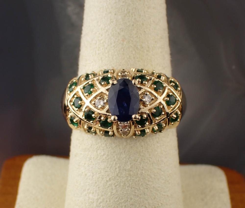 EFFY BRAND SAPPHIRE, EMERALD AND