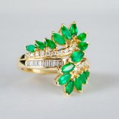 EFFY SIGNED EMERALD, DIAMOND A