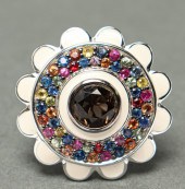 EFFY SILVER ENAMEL COLORED STO