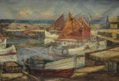 EGE, Mogen. Oil on Canvas of F