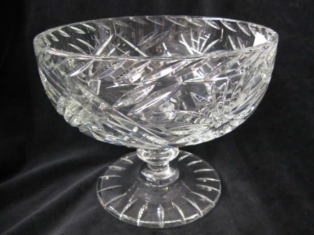 Eggington Cut Glass Compote