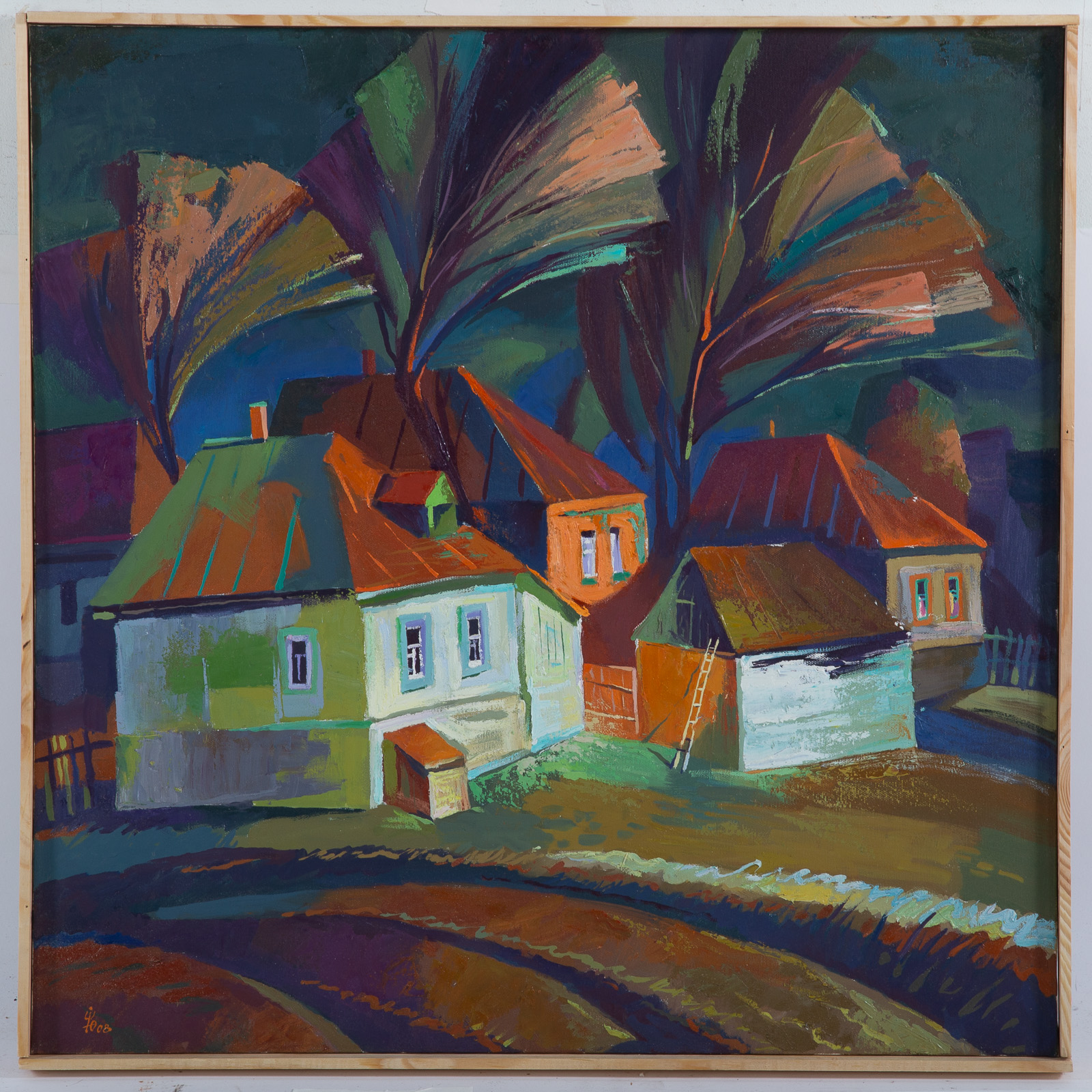 EGOR KTPATUNOV. VILLAGE, OIL Oil on