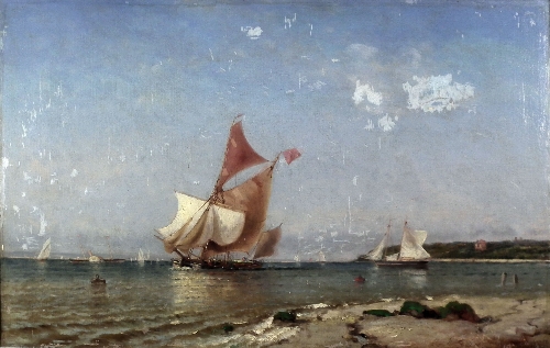 E.G.P. (?) - Oil painting - Coastal