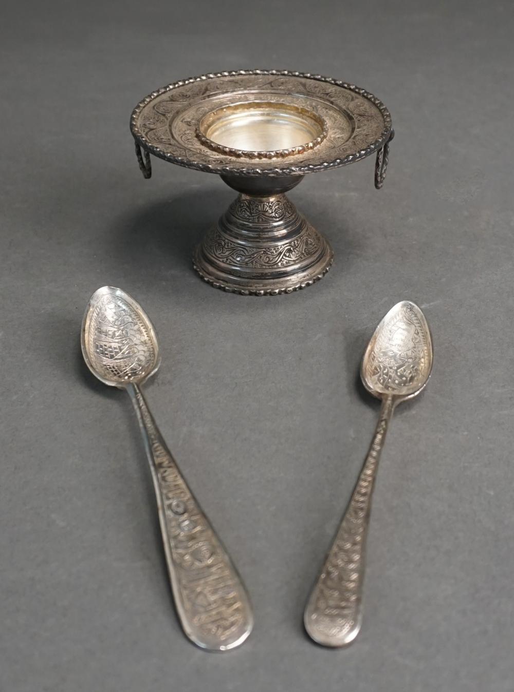 EGYPTIAN 900-SILVER SWEET MEAT DISH