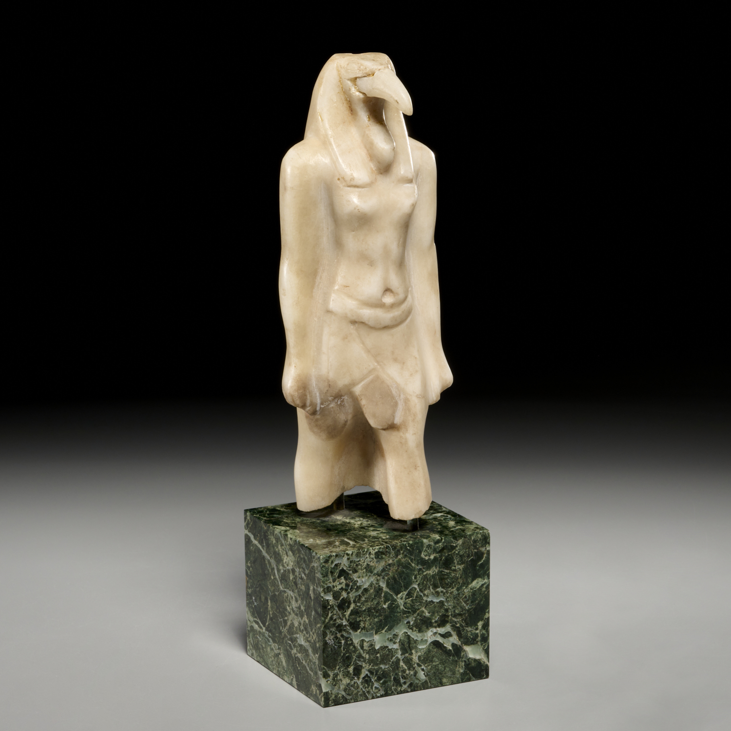 EGYPTIAN ALABASTER FIGURE OF