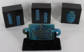 EGYPTIAN ANTIQUE BLUE FAIENCE