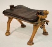 EGYPTIAN CAMEL SADDLE STOOL, E