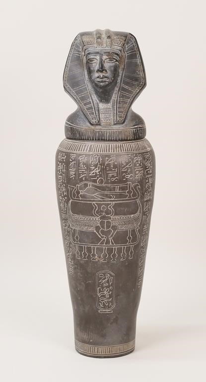 EGYPTIAN CANOPIC JARStone carved