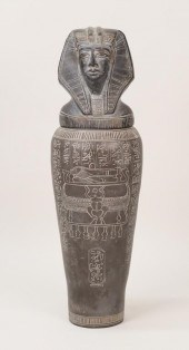EGYPTIAN CANOPIC JARStone carv