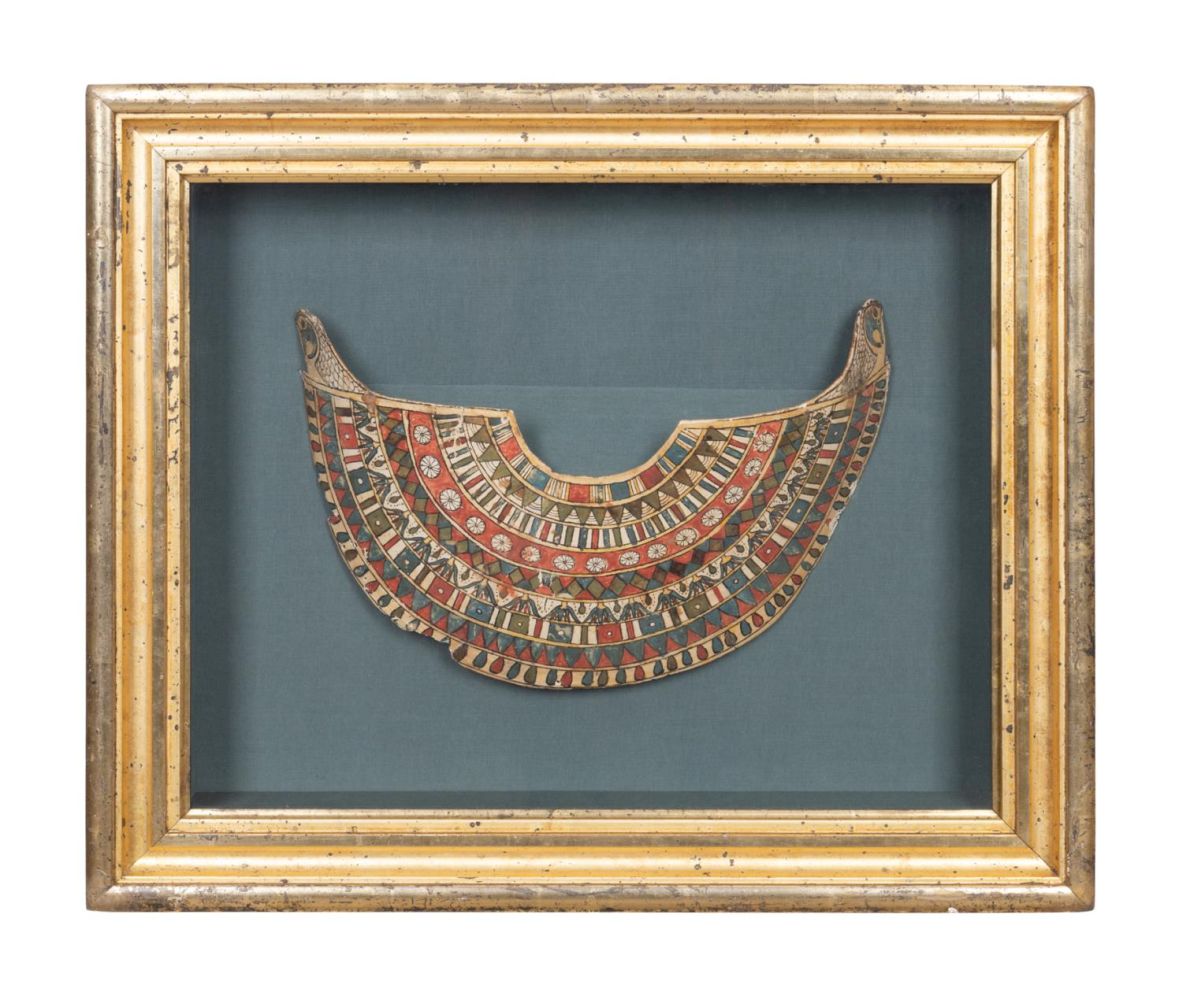 EGYPTIAN CARTONNAGE BROAD COLLAR