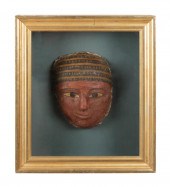 EGYPTIAN CARTONNAGE MUMMY MASK