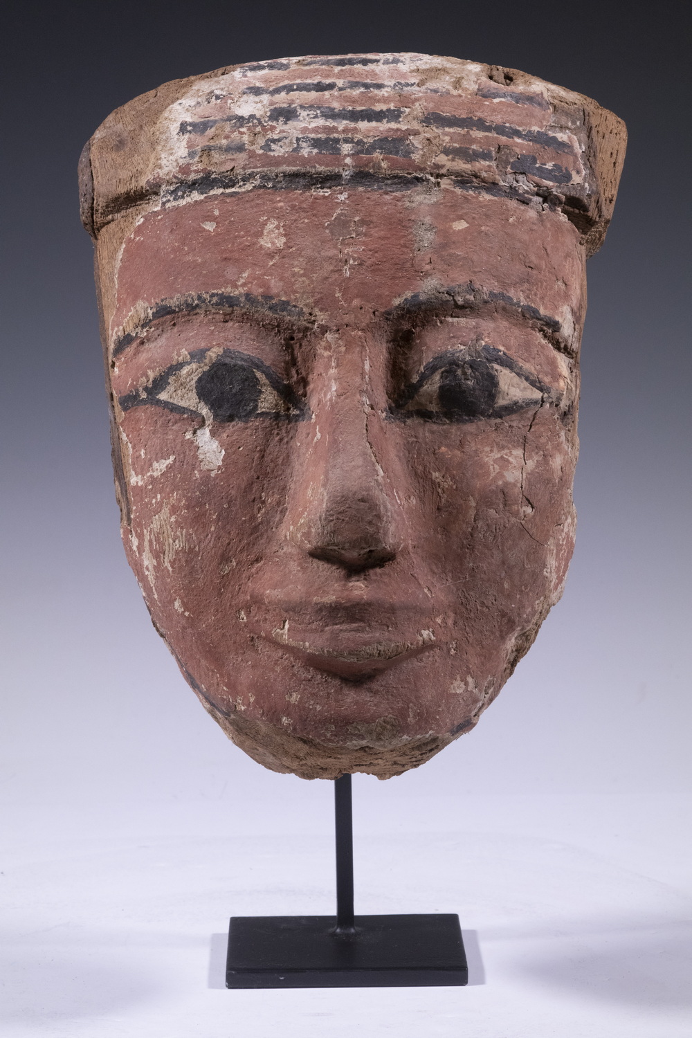 EGYPTIAN CARTONNAGE MUMMY MASK Late