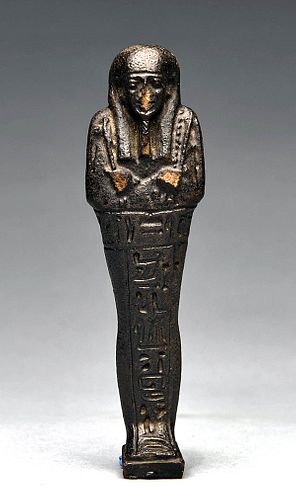 EGYPTIAN DARK GLAZED FAIENCE