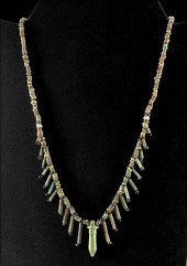 EGYPTIAN FAIENCE BEAD NECKLACE