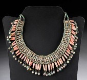 EGYPTIAN FAIENCE BEADED CHOKER