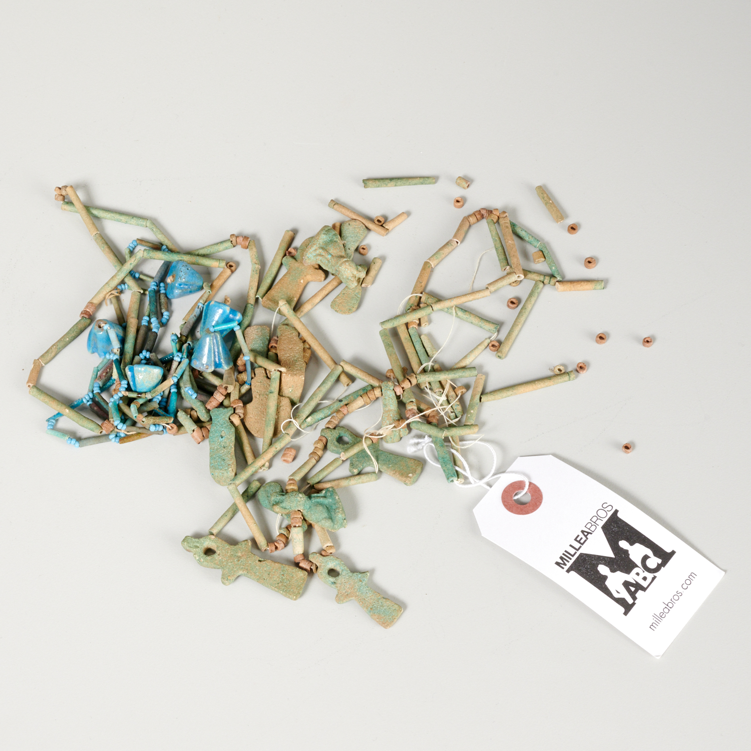 EGYPTIAN FAIENCE BEADS AND
