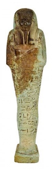 EGYPTIAN FAIENCE USHABTI FIGUR