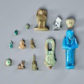EGYPTIAN FIGURES & BEADSThirte