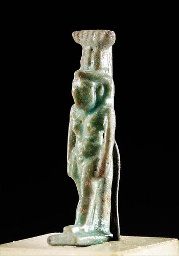 EGYPTIAN GLAZED FAIENCE PENDANT