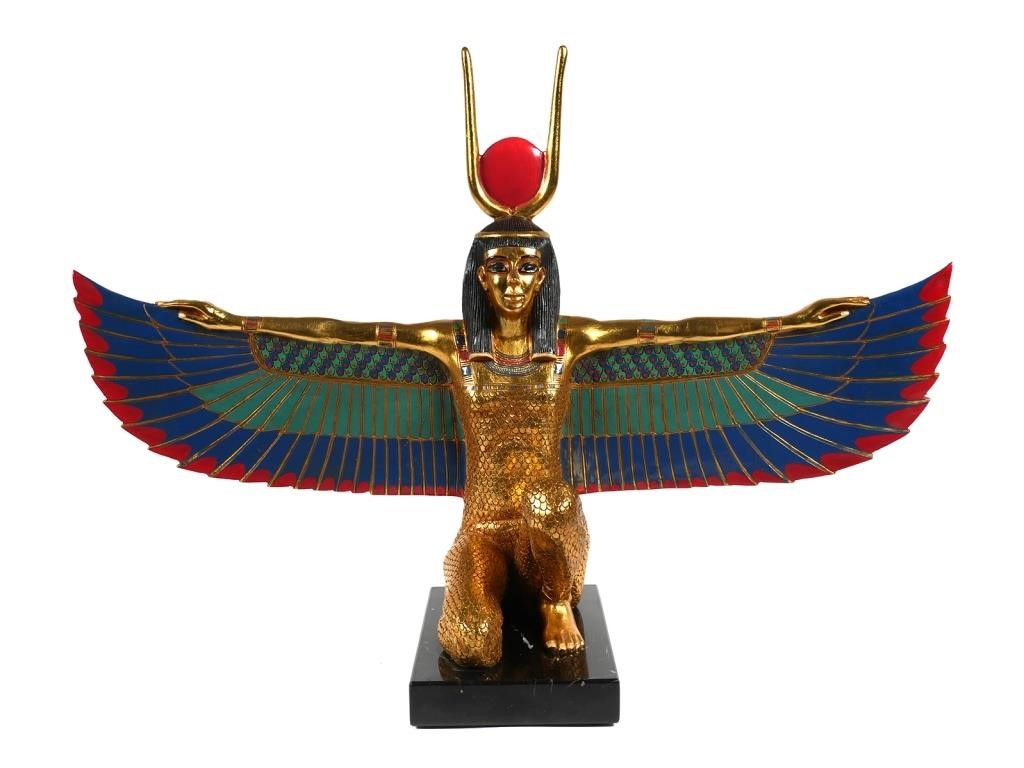 EGYPTIAN GODDESS ISIS STATUE,