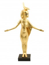 EGYPTIAN GOLD LEAF SCULPTURE O