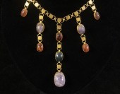 EGYPTIAN GOLD NECKLACE WITH (9