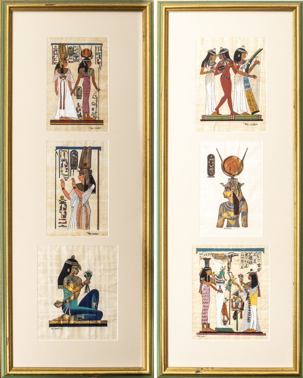 EGYPTIAN HAND PAINTED PAPYRUS
