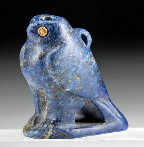 EGYPTIAN LAPIS LAZULI FALCON W/