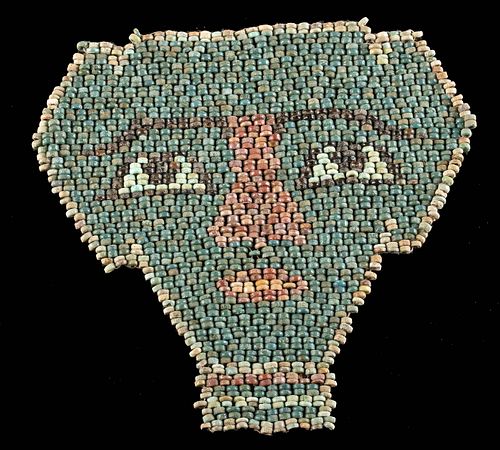 EGYPTIAN LATE DYNASTIC FAIENCE BEAD