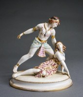 EGYPTIAN MAN AND WOMAN, DRESDE