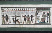 EGYPTIAN PAINTING ON PAPYRUS E