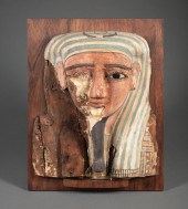 EGYPTIAN POLYCHROME GESSO ON W