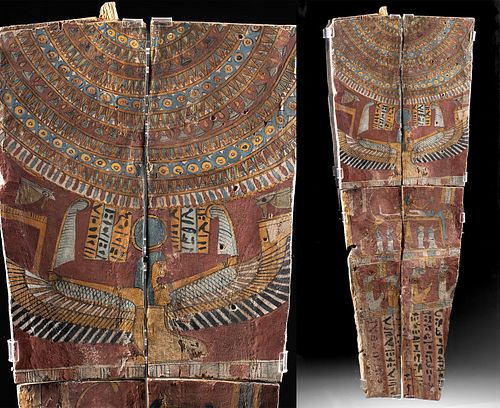EGYPTIAN POLYCHROME WOOD